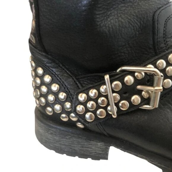 Steve Madden studded leather combat boots - Picture 8 of 13